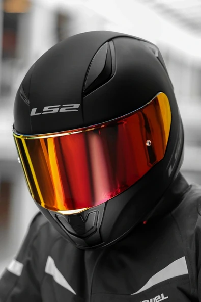 LS2 RAPID 2 RACE MAT SİYAH KASK - Resim 8