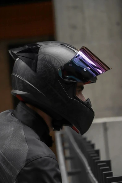 LS2 Rapıd 2 Race Takaroa Mat Siyah Kask + Spoiler ürün görseli 1