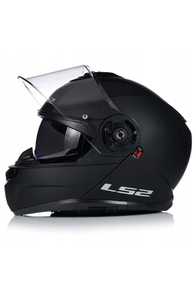 LS2 Strobe 2 Mat Siyah Motosiklet Kaskı - Resim 2