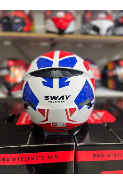 Sway Sw 820 Dakar 2 full face kask - Resim 5