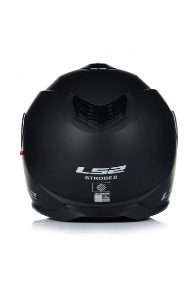 LS2 Strobe 2 Mat Siyah Motosiklet Kaskı - Resim 5