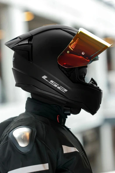 LS2 RAPID 2 RACE MAT SİYAH KASK - Resim 6