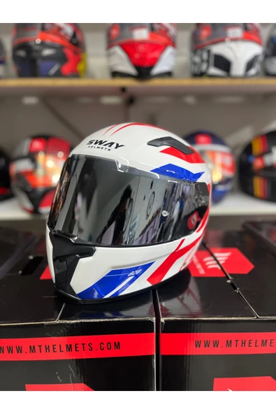 Sway Sw 820 Dakar 2 full face kask - Resim 2