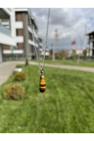 Kaplangözü Damla Doğal Taş Kolye Tky0366 ürün görseli 1