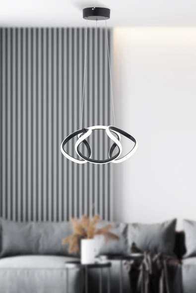 Trend Kitchen Trend Argentum Eskitme Salon, Mutfak, Oda Antre Ve Hol Beyaz Power Ledli Avize ürün görseli 1