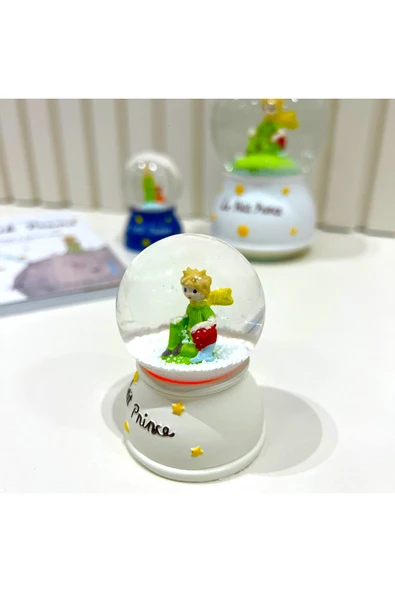 Küçük Prens Işıklı Mini Boy Kar Küresi - Resim 2