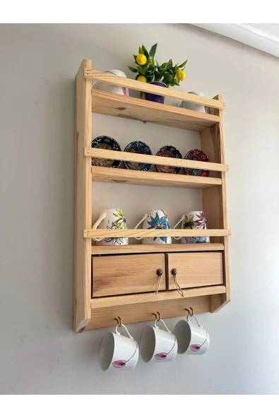 BİGWOODWORKERS Dekoratif Ahşap Terek, Dekoratif Raf ürün görseli 1