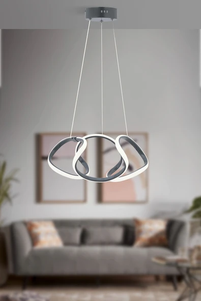 Trend Kitchen Eskitme Salon, Mutfak, Oda Antre Ve Hol Beyaz Power Ledli Avize ürün görseli 1
