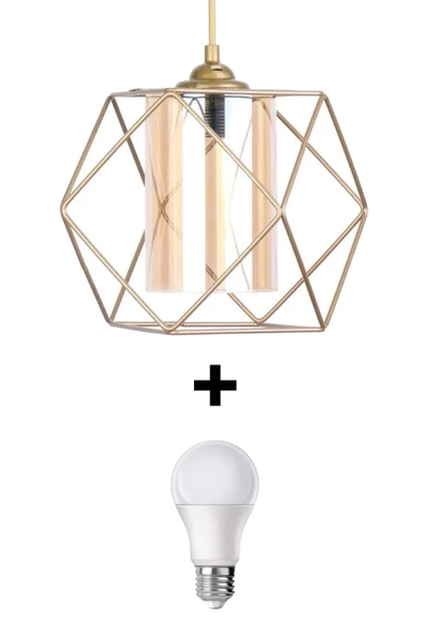 Trend Kitchen Trend Küp Eskitme Sarkıt Avize Ampul ürün görseli 1
