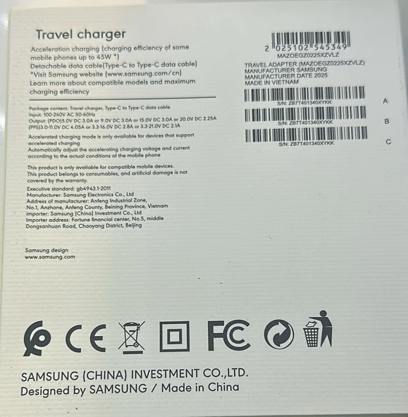 45W SAMSUNG SET ŞARJ - Resim 2