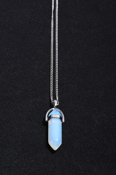 Opal Sentetik Taş Çivi Kolye Tky0018 ürün görseli 1