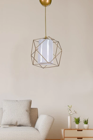 Trend Kitchen Küp Kare Model Eskitme Sarkıt Avize ürün görseli 1