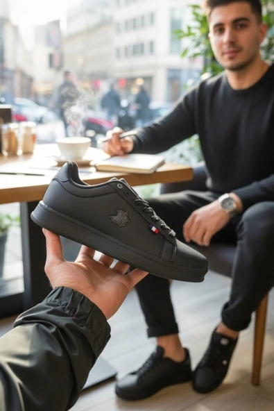 Enoch Erkek Arma Nakışlı Düz Taban Sade Günlük Casual Spor Ayakkabı Sneaker ürün görseli 1