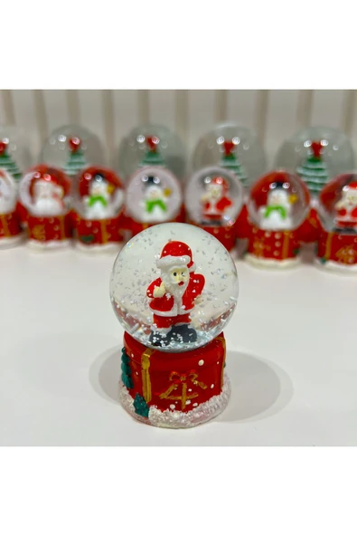 Noel Baba Mini Boy Kar Küresi Tky0393 - Resim 3