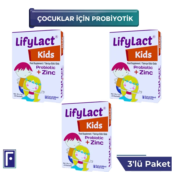 Kids Probiyotik , Prebiyotik Saşe , Çinko , 3'lü Avantaj Paketi ürün görseli 1