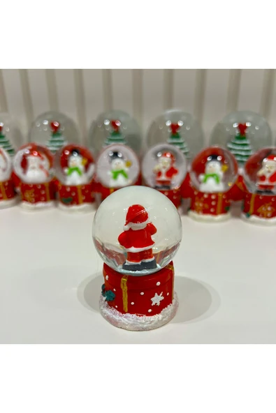 Noel Baba Mini Boy Kar Küresi Tky0393 - Resim 2