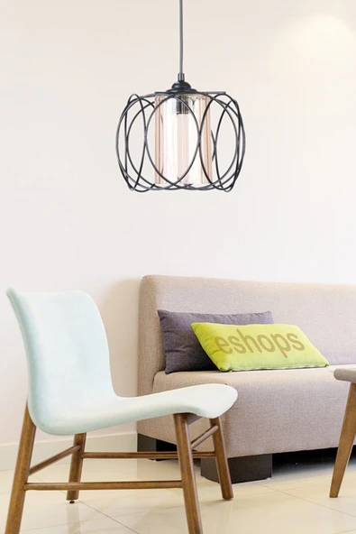 Trend Kitchen Trend Özel Tasarım Dünya Elips Olimpiyatsalon, Mutfak, Yatak Odası Tekli Sarkıt Avize ürün görseli 1