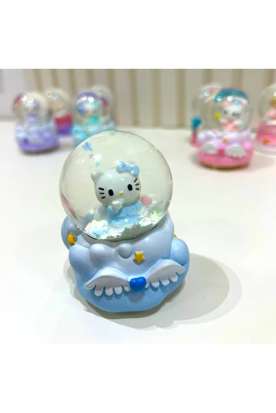 Hello Kitty Işıklı Mini Boy Kar Küresi Tky0384 - Resim 2