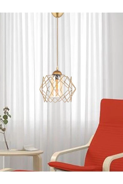 B&F STORE Golden Koza Glass One Mutfak, Koridor, Salon Sarkıt Cam Avize ürün görseli 1