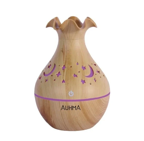 Auhma APH-04 Ahşap Aromaterapi RGB Hava Nemlendirici 130 ML ürün görseli 1