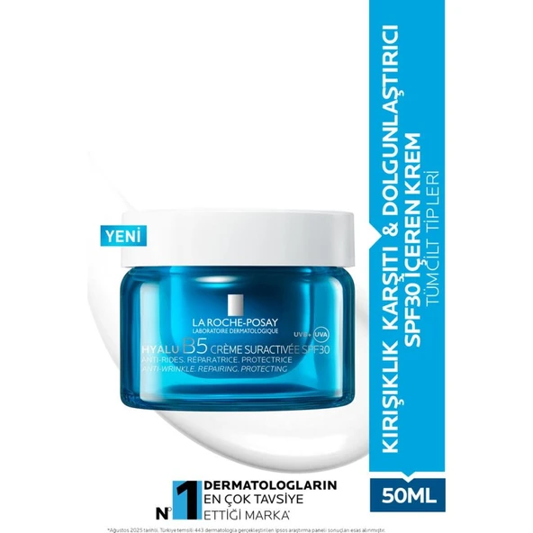Tüm Cilt Tipleri Için Hyalu Kırışıklık Karşıtı & Dolgunlaştırıcı SPF30 Krem 50 ml ürün görseli 1
