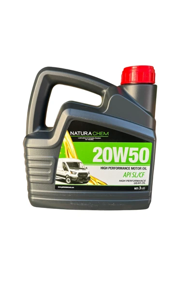 NaturaChem 20w-50 Yüksek Performanslı Motor Yağı 3 Litre ürün görseli 1