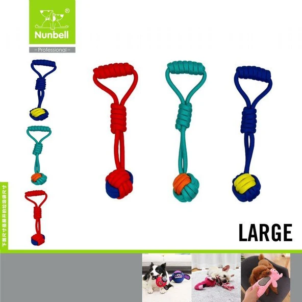 Nunbell Köpek Diş İpi Tutmalı Büyük L Boy ürün görseli 1