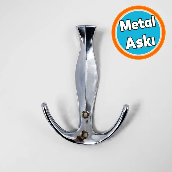 Metal Portmanto Askı Krom Duvar Askılığı Şık Modern Vestiyer Mont Ceket Şapka Askısı ürün görseli 1
