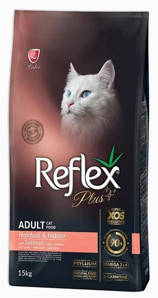 Reflex Plus Hairball Somonlu Yetişkin Kedi Maması 15 kg ürün görseli 1