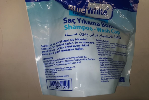 BLUEWHİTE SAÇ YIKAMA BONESİ - Resim 2