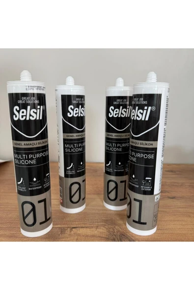 Selsil Şeffaf Silikon 4 Adet ürün görseli 1