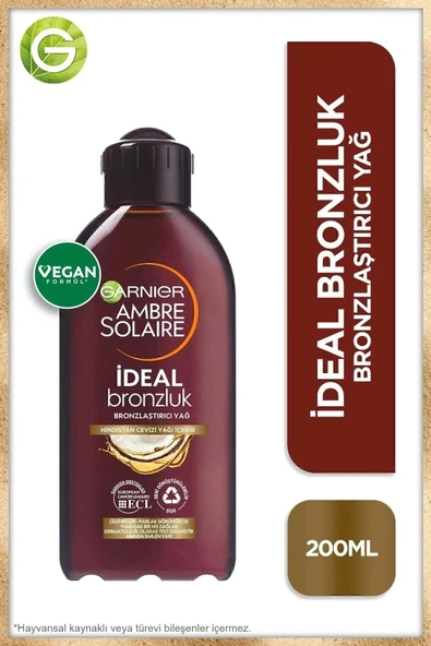 Ambre Solaire Ideal Bronzluk Bronzlaştırıcı Yağ 200Ml ürün görseli 1