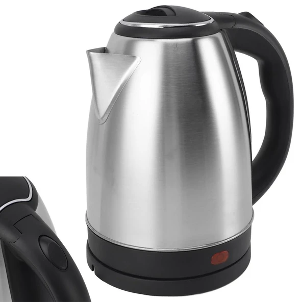 Crown CRW-7102 1500W 1.8 Litre Lüks Çelik Su Isıtıcı Kettle İnox ürün görseli 1