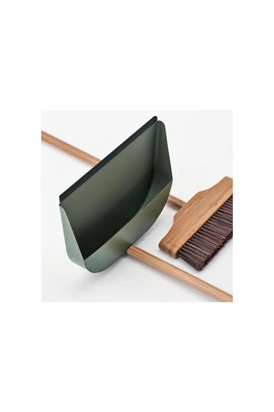 faraş-süpürge, bambu-yeşil - Resim 3