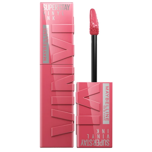 Maybelline New York Super Stay Vinyl Ink Uzun Süre Kalıcı Likit Parlak Ruj 145 Rogue ürün görseli 1