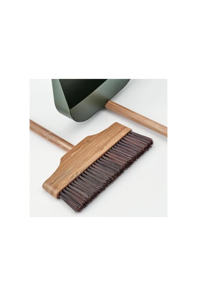faraş-süpürge, bambu-yeşil - Resim 4
