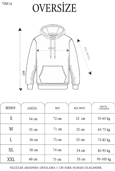 3 İplik Kapşonlu Sweatshirt - Siyah - Resim 4