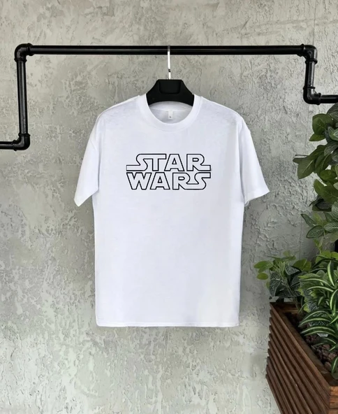 Unisex Bisiklet Yaka Kısa Kol Baskılı Çocuk T-Shirt - Beyaz 8381374 ürün görseli 1