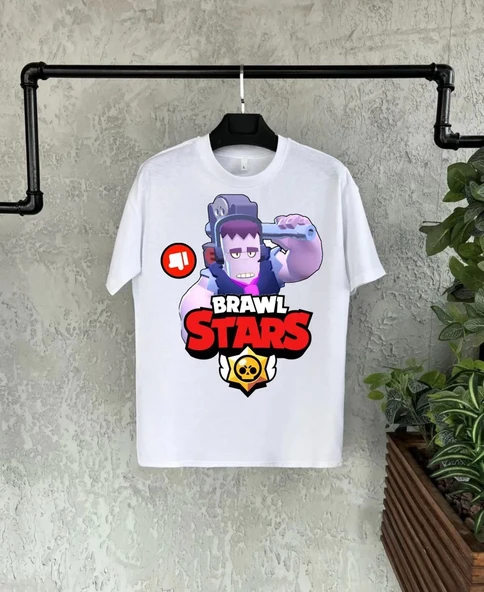 Unisex Bisiklet Yaka Kısa Kol Baskılı Çocuk T-Shirt - Beyaz 8381356 ürün görseli 1