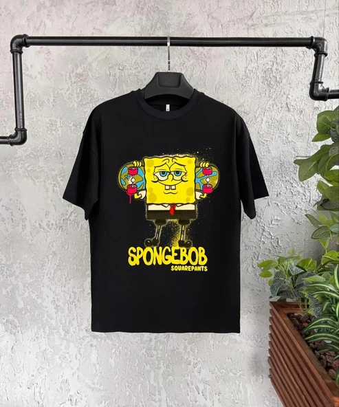 Bisiklet Yaka Kısa Kol Çocuk Baskılı T-Shirt - Siyah 8381346 ürün görseli 1