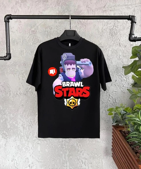 Unisex Bisiklet Yaka Kısa Kol Baskılı Çocuk T-Shirt - Siyah 8381357 ürün görseli 1