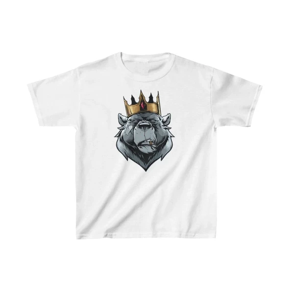 Unisex Çocuk Baskılı T-Shirt - Beyaz 8380923 ürün görseli 1