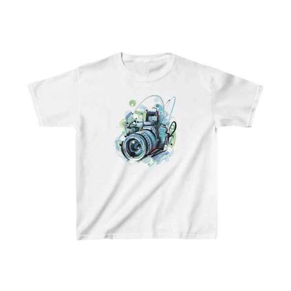Unisex Çocuk Baskılı T-Shirt - Beyaz 8381033 ürün görseli 1