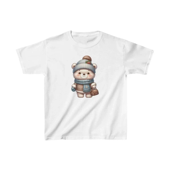 Unisex Çocuk Baskılı T-Shirt - Beyaz 8381049 ürün görseli 1