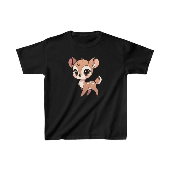 Unisex Çocuk Baskılı T-Shirt - Siyah 8381053 ürün görseli 1