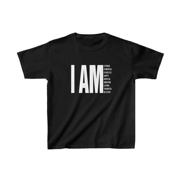 Unisex Çocuk Baskılı T-Shirt - Siyah 8380896 ürün görseli 1
