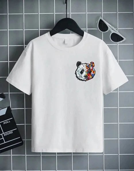 Unisex Çocuk Baskılı T-Shirt - Beyaz 8380715 ürün görseli 1