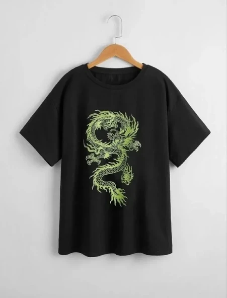Çocuk Unisex Baskılı T-Shirt - Siyah 8380567 ürün görseli 1