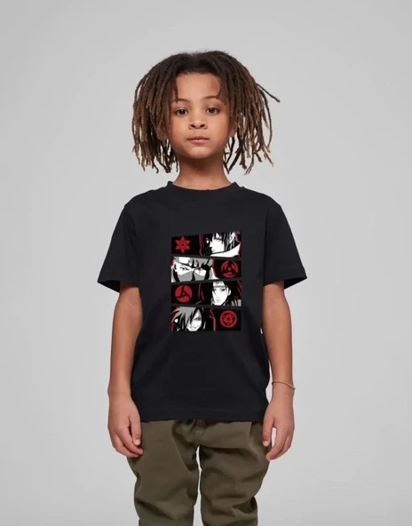 Çocuk Unisex Baskılı T-Shirt - Siyah 8380664 ürün görseli 1
