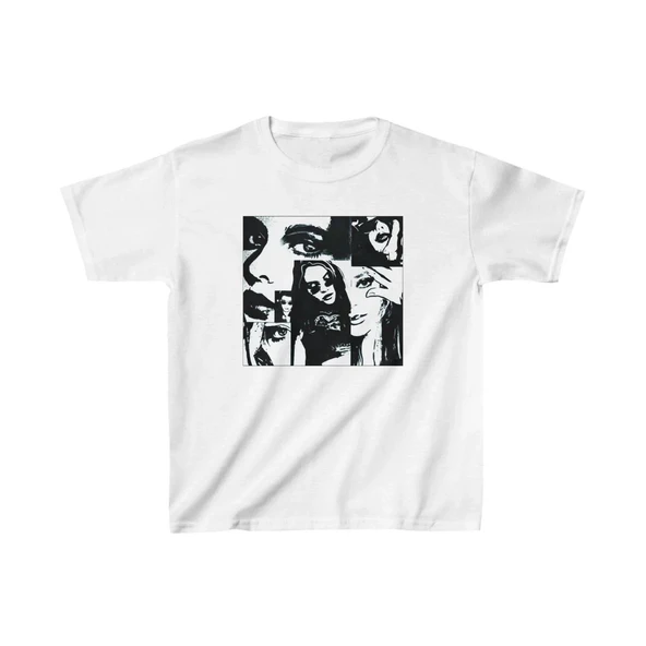 Unisex Çocuk Baskılı T-Shirt - Beyaz 8380978 ürün görseli 1